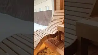 Анатомический полок в баню #баня #банясвоимируками #shorts