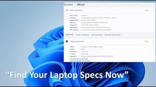 🔍**How To Check PC/LAPTOP/COMPUTER Specs On Windows 11 (2024)**🔍 #laptop #laptopspecs  #windows