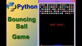 Bouncing Ball Game using python | python game | source code | iTechSoftwareAcademy