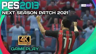 PES 2013 NEXT SEASON PATCH 2021 GAMEPLAY | AC MILAN VS JUVENTUS | 4K ULTRA HD GAMEPLAY | MICANO |