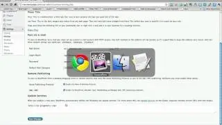 Configuring your Blog's Settings from the WordPress Dashboar