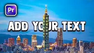 How to Add Text Behind Object in Premiere Pro (NO Masking)