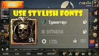 How To Use Stylish Fonts In PUBGM Player Nickname