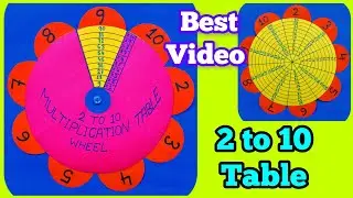 #maths table model#maths working model#maths Exibition model#maths table 2 to 10#maths project#TLM 👍