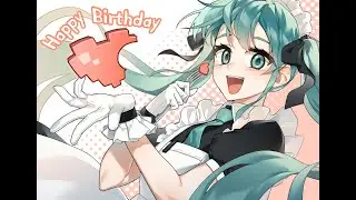 [time lapse/그림 타임랩스] Happy birthday!하츠네 미쿠(8.31)