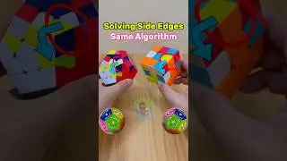 Solving Side Edges • Rubik’s Cube & Megaminx • Same Algorithm • 