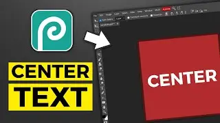 How To Center Text in Photopea
