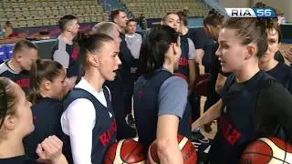 Тренировка женской национальной сборной России по баскетболу в Оренбурге (16+)