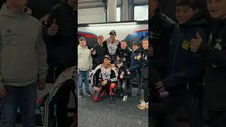The #MiniGP Netherlands riders visit Michael Van der Mark and meet Toprak Razgatlioglu in Assen🇳🇱