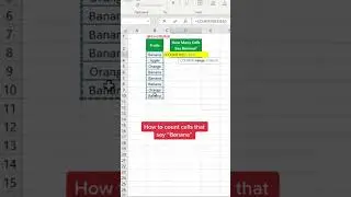 COUNTIF function in Excel! 