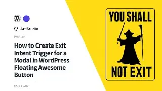 How to Create Exit Intent Trigger for a Modal in WordPress Floating Awesome Button