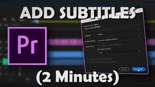 Create Subtitles in Adobe Premiere Pro Under One Minute