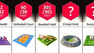 Sports Arena Size Comparison⚽️