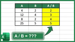 How to Divide Numbers in Excel (Easy Way)