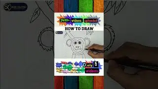 How to draw monkey || schoolx360 #shorts #Drawingshorts #drawing  #viral