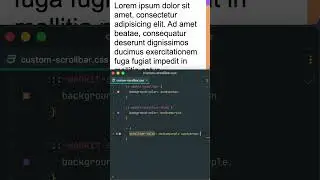 Стилизация скроллбара через CSS | Custom CSS Scrollbar | Свойства scrollbar-* 