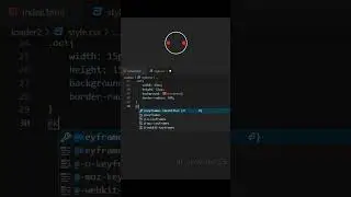 Loading Animation using CSS ⚡| CSS Shorts for beginners 
