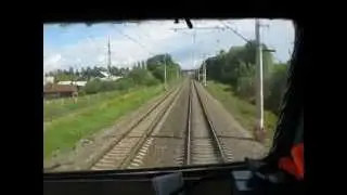 Перегон Редкино - Завидово из кабины ЧС2т-1016