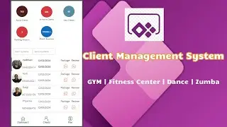 PowerApps - Client Management Application | GYM | Fitness Classes | Yoga | Zumba | Dance
