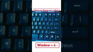 How to zoom in and zoom out screen in computer #python #computer #shortcutkeys #viral #computer