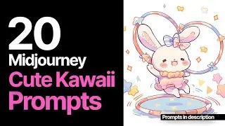20 Midjourney Cute Kawaii Prompts (Prompts in description)