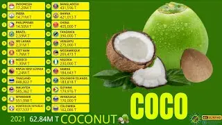 TOP 60 LARGEST COCONUT PRODUCERS IN THE WORLD