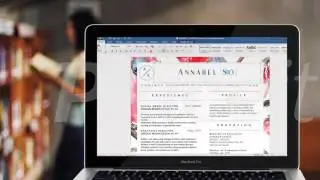 Editing Annabel Southerly Resume Template in Microsoft Word 365