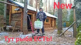 Решил по пробовать рыбалка у ИЗБЫ! Новые идеи взрывают голову. Таёжная рыбалка.