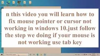 Mouse pointer not working in windows 100% ..