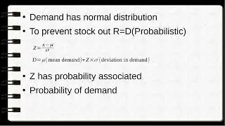 Stochastic Continuous Review Model