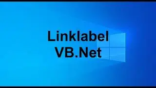 How to use Linklabel using VB Net