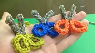 Ножницы из резинок на станке Rainbow Loom (открытые)