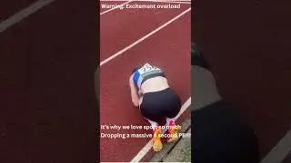 Dropping a 4 second PB over 800m.  This excitement is what athletics is all about.