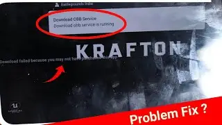 OBB Service is Running Problem Fix ! | Battleground Mobile India | battleground mobile early access