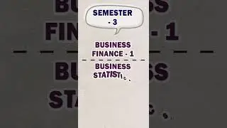 BBA SEMESTER 3 Subjects in Detail 