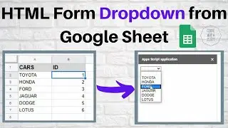 Create an HTML Form Dropdown from a Google Sheet using Google Apps Script