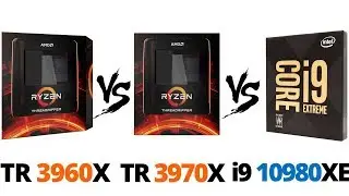 Threadripper 3960X vs Threadripper 3970X vs i9 10980XE | Threadripper 3970X Benchmark