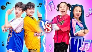 Girl Dancers Vs Boy Dancers At Dance Challenge! - Funny Stories About Baby Doll