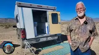 82-Year-Old Nomad Living in a BelAir Truck Shell! 2023