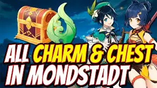 All Moonchase Charm & Chest locations in Mondstadt Path of Gentle Breezes | Genshin Impact 2.1