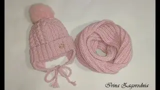 A cap with ears and ties, for children. How to tie ears for a cap # CAPRICE #