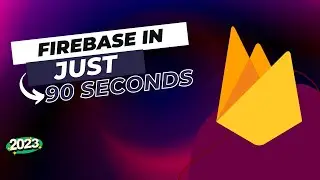 Firebase in Just 90 Seconds | Flutter Tutorial For Beginners