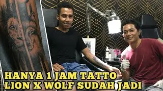TATTOO SINGA DAN SERIGALA by Made Tatto Bali