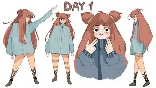 designing characters until I get hired (day 1)