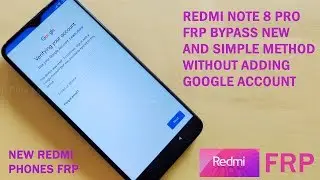 Redmi Note 8 Pro FRP Simple Method Without adding google account MIUI 10