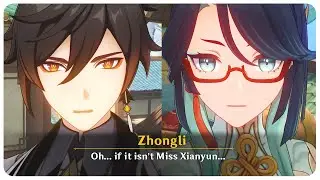 Xianyun and Zhongli's Awkward Reunion (Cutscene) Xianyun Story Quest | Genshin Impact 4.4