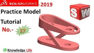 Practice model tutorial no solidworks exercise number-27