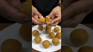 RakshaBandhan Special Besan Ka Laddu ASMR Cooking #shorts #food #cooking #asmr #crunchytreats
