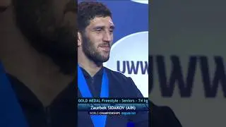 Момент триумфа 👏Вот она золотая медаль 🥇Сидаков – трехкратный чемпион мира 👑 