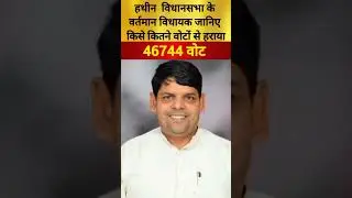 हथीन विधानसभा के वर्तमान विधायक जानिए किसे कितने वोटों से हराया